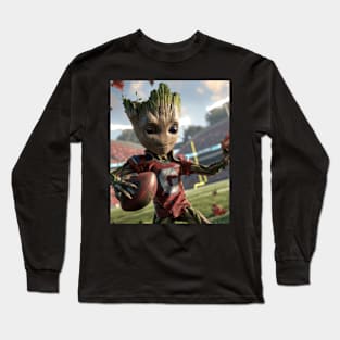 Groot Vs Atlanta Braves Marvel Match Long Sleeve T-Shirt